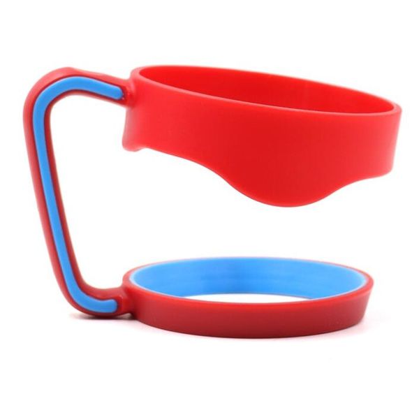 Nuovo supporto per manico per tazza per tazze da 30 once Maniglie nere Portabicchieri da viaggio portatili in plastica Maniglie per tazze per auto