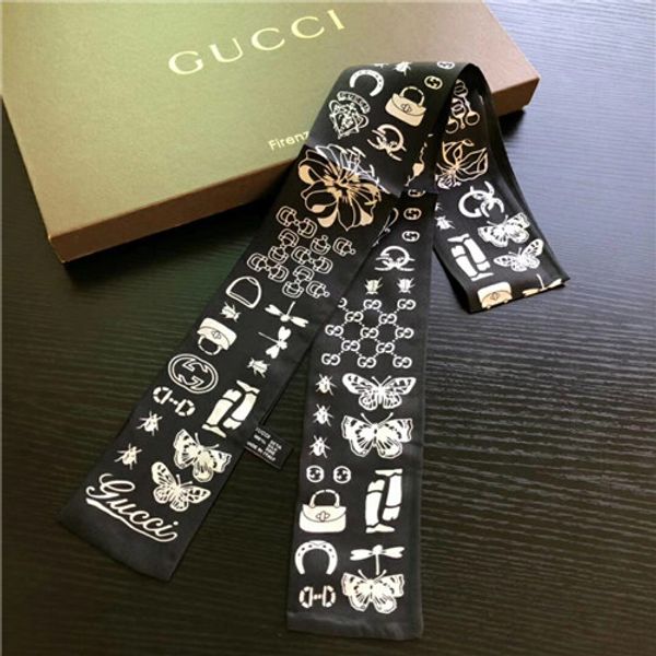 

Мода Новый Twill Шелк Маленькие Женщины Моды Шарф Волосы Сумки Ручка Украшения Галс