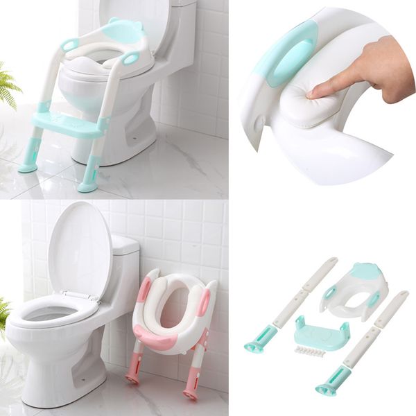

safety baby child potty toilet trainer seat step ladder stool adjustable convenience training chair echelle pot siege toilette