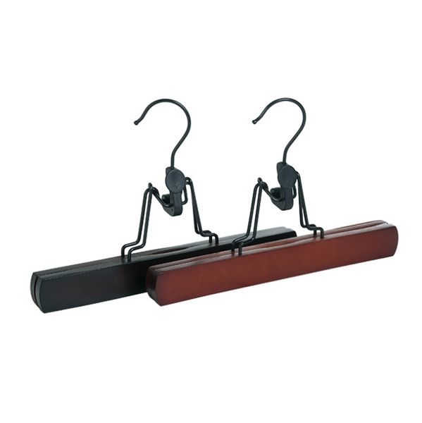 

seamless pant hangers hooks wooden skirt trouser non-slip wood collection slack hanger pants hair extensions hanger
