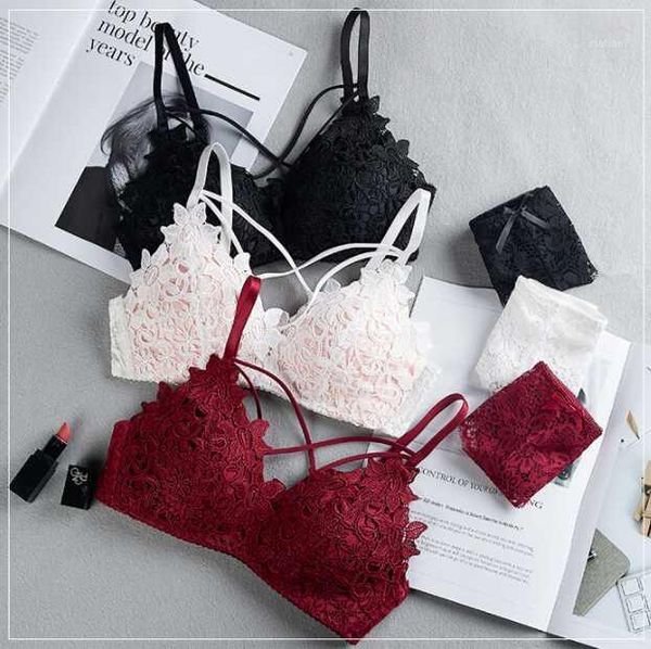 

bras sets wire panties lingeries woman fashion lace bikinis women intimate push up suits clothes1, Red;black