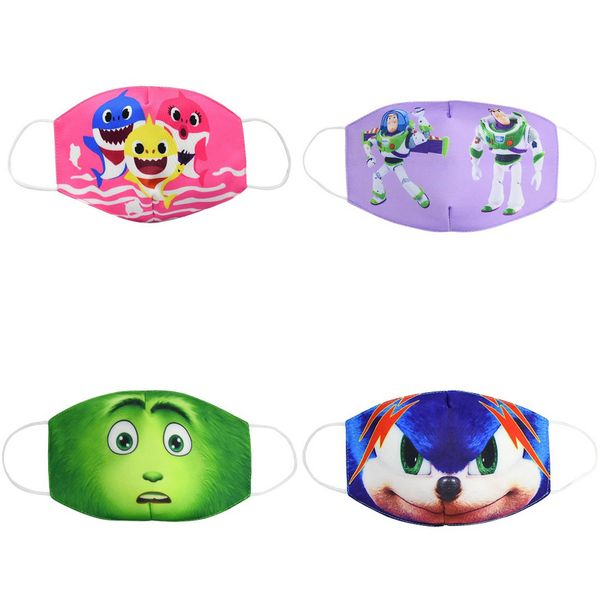 

cloth tapaboca balaclava ski mask kids mask cotton face mouth mask cartoon youth children masks for kid katoen rousky aucrx, Blue