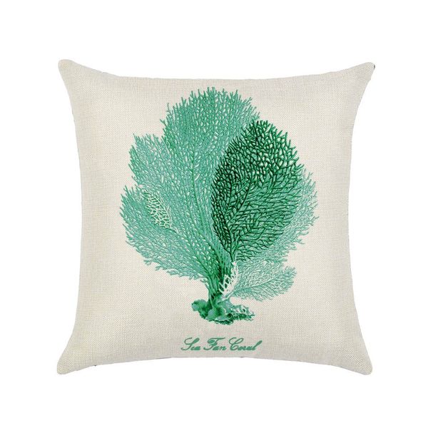 

green leaf design cushion cover 45x45 cm decorative pillows home office sofa hug pillowcase cushion linen housse de coussin