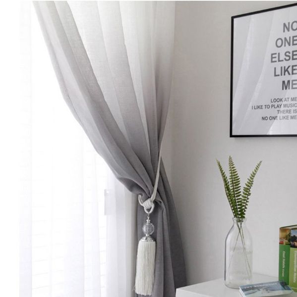 

gradient nordic simple modern shading tulles for living dining room bedroom