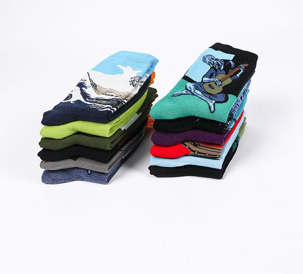 

fashion mens designer socks with printed 2020 new men women sports socks streetwear mens underwear, Black