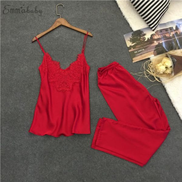 

women sexy-lingerie sleepwear satin silk babydoll lace nightwear pajamas set, Blue;gray