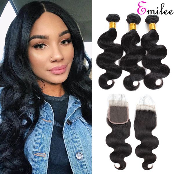 Emilee Brazilian Body Wave 3 Bundles Hair Virgin Hair Weave With