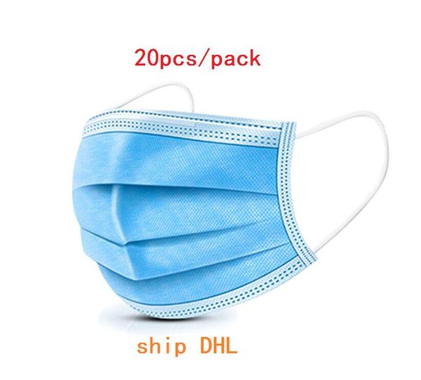 

In Stock Mask 50Pcs Disposable Elastic Mouth Soft Breathable waterproof and Ply particle proof Home particle proof Home Use Comfortable Anti