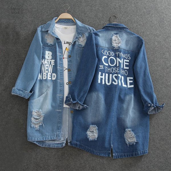 

дамы куртки женщины весна turn down воротник с длинным рукавом 8xl длинным рукавом повседневная джинсовая куртка джинсы женские верхняя одеж, Black;brown