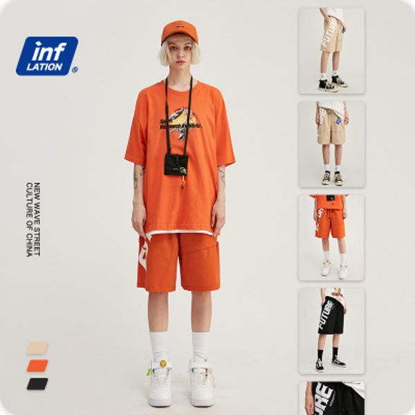 

mens designer sportshorts summer new mens shorts plaid street outdoor overalls pants loose preppy style high end football jersey hip-hop, White;black