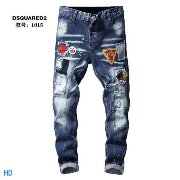 

men's distressed ripped skinny jeans fashion designer mens jeans slim motorcycle moto biker causal mens denim pants hip hop men jeans, Blue