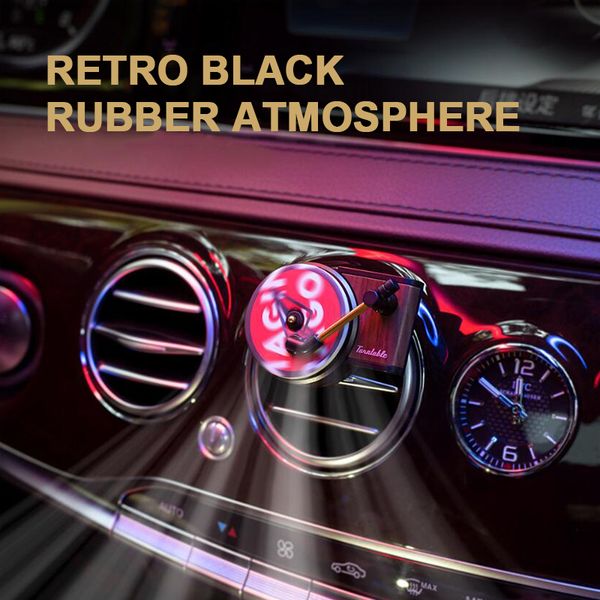 

new recorder car styling car perfume turntable air freshener auto air conditioner vent flavoring for decorations