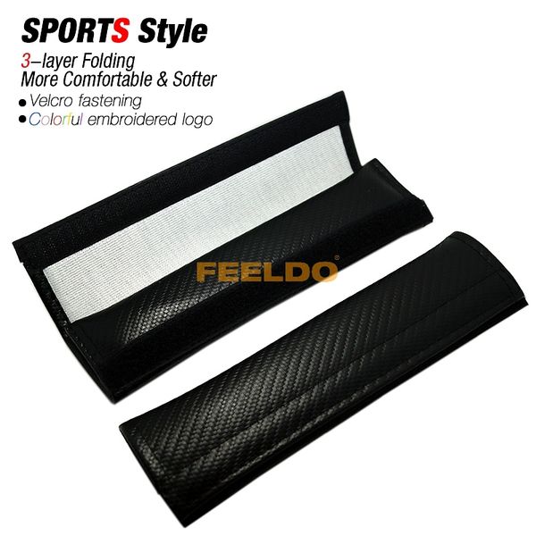 

10pair carbon fiber seat belt cover shoulder pad for mixed order #fd-4270