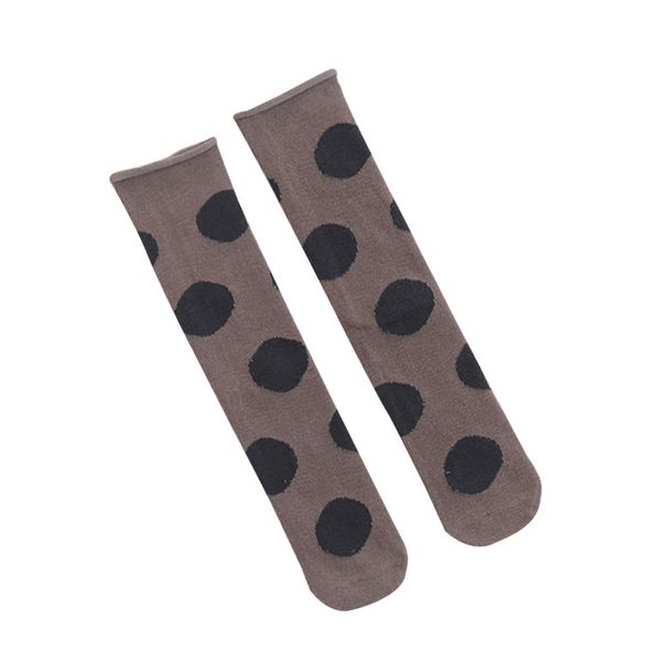 

cute socks kids casual socks girls polka dot print cotton long socks girl party infant children soft crib leg warmer, Blue
