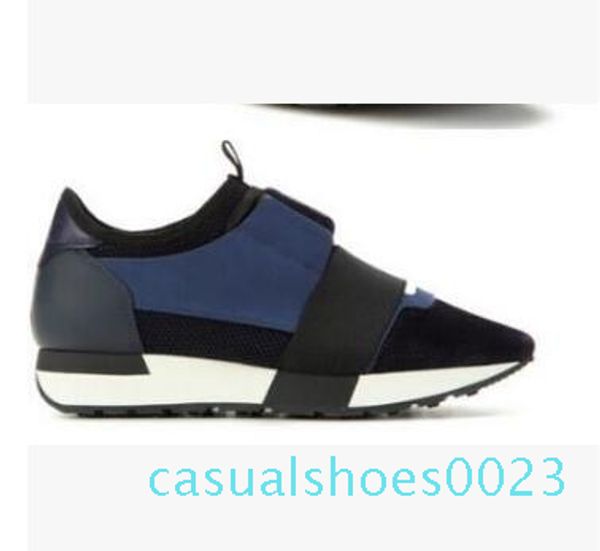 

fashion matching sneakers designer low womens shoe casual kanye west style race runner mesh breathable flats shoes c23, Black