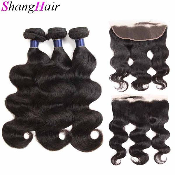 

бразильский малазийский body wave virgin hair связки с фронтальным закрытие дешевые человеческих волос переплетений natural black 13x4 lace