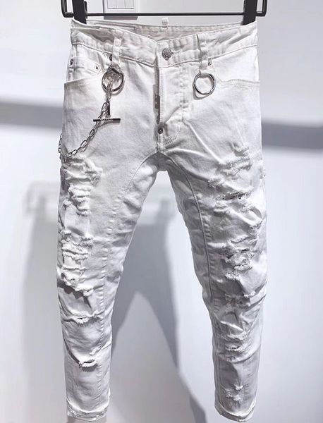 mens white designer jeans