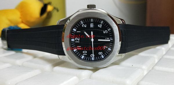 

watches 40mm 5167a black dial 5168 asian 2813 automatic mens watch 316l steel case rubber strap bands automatic mens watch wat, Slivery;brown