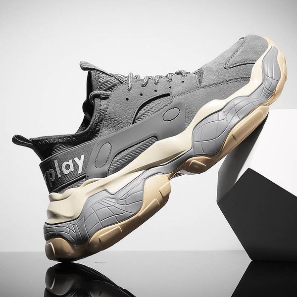 

dad shoes men's 2019 new men's fashion shoes all kinds of tennis red leisure sports running ins winter men's shoes, Black