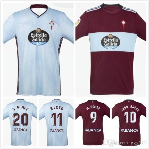 

2019 20 сельта футбол джерси m. gomez эмре mor аспас футбол рубашка sisto boufal camiseta де futbol top quality kit, Black;yellow