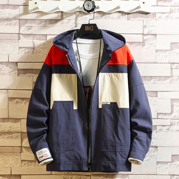 

2019 new brand cargo striped jackets men's spring autumn winter fashion classic bomber clothes, Black;brown
