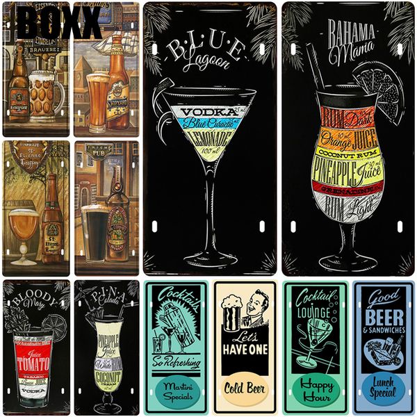 

коктейль номер автомобиля металл номерного знака табличка металл олово знак старинные металлические знаки старинные бар украшения плакат паб