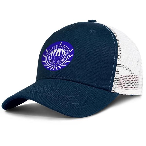 

battlestar galactica bsg logo bule for men and women adjustable trucker meshcap cool fitted cute baseballhats battleaxe badge bs99, Blue;gray