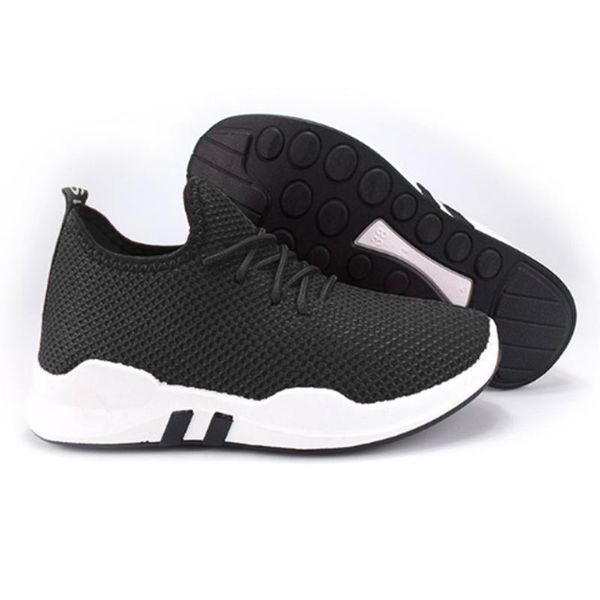 

women sneakers sport shoes lace-up beginner rubber fashion mesh round cross straps sneakers running shoes casual #t2g, Black