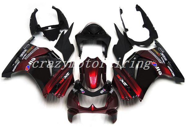 

3gifts new injection mold abs bike fairings kit fit for kawasaki ninja250 zx250r 2008 2009 2010 2011 2012 ex250 08 09 10 11 12 set red black