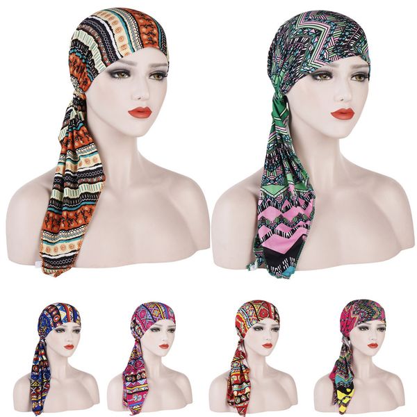 

new ladies muslim scarves casual scarf women floral braid solid india hat muslim ruffle beanie turban wrap scarf cap y711, Blue;gray