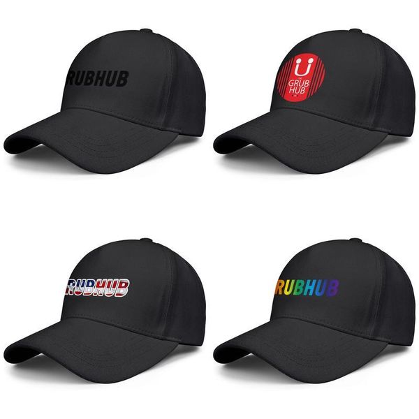 

grubhub happy eating gay pride rainbow for men and women adjustable trucker cap designer fashion baseball custom stylish baseballhats, Blue;gray