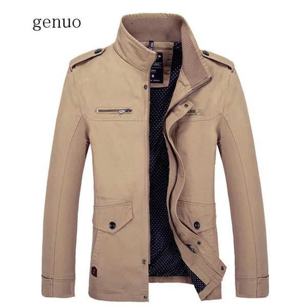 

men casual jacket autumn winter brand male solid color coat men's fashion cotton slim jacket new, Black;brown