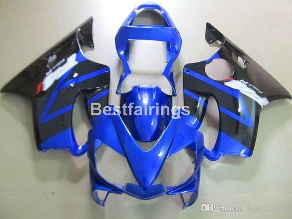 

injection molding customize fairing kit for honda cbr600 f4i 01 02 03 blue black fairings set cbr600f4i 2001 2002 2003 hw06