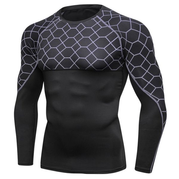 

men compression base layer athletic tights workout gym training shirts running pants fh99, White;black
