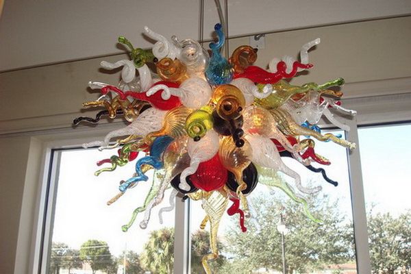 

luxury design led crystal chandelier bedroom kitchen living room stained color glass artistic ceiling lights
