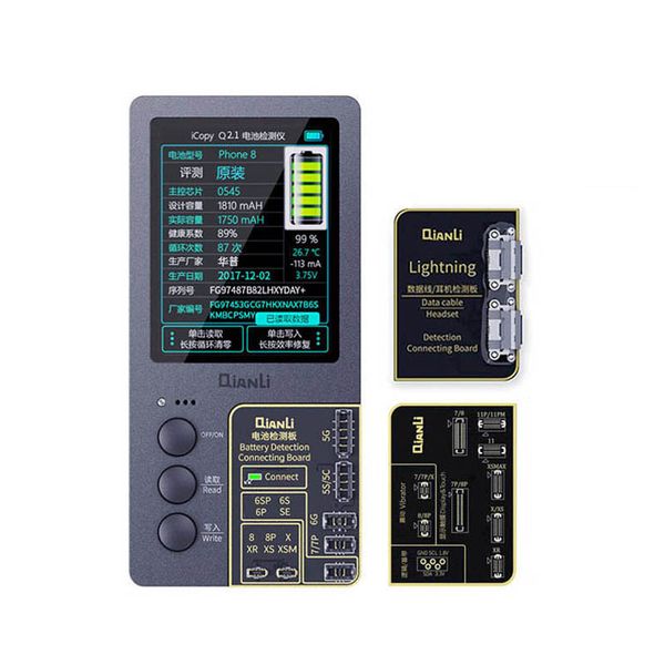 Elektrowerkzeug-Sets Qianli iCopy Plus für 11 Promax 11-Pro Xsmax Xs 7 LCD-Bildschirm Ture Tone /Virbrator Programmer 2.1 Version