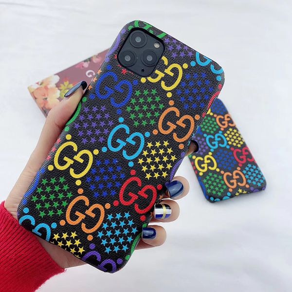 

new fashion luxury designer phone cover for iphone 11pro max x xr xsmax 7 8plus embossed leather hard shell