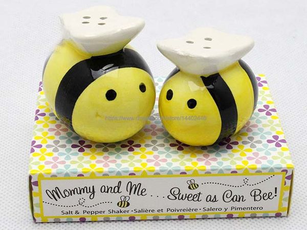 20 Sets „Mommy And Me Sweet As Can Bee Honeybee“ Salz- und Pfefferstreuer für Babypartys, Geschenke für Hochzeiten