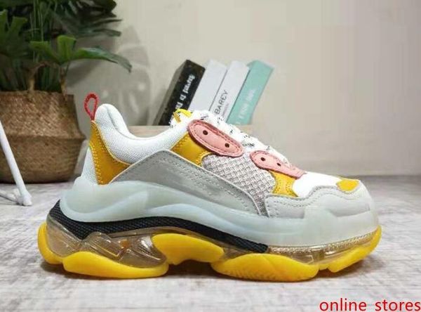 

2019 fashion paris 17fw triple-s sneaker triple s casual dad 675shoes for675 men s women beige black ceahp sports designer shoe c1