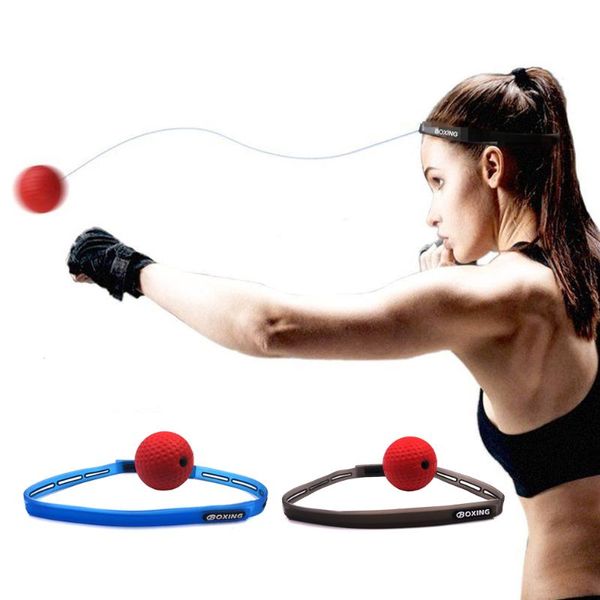 

boxing reflex speed punch ball training hand eye coordination with headband improve reaction muay thai gym exercise equipment