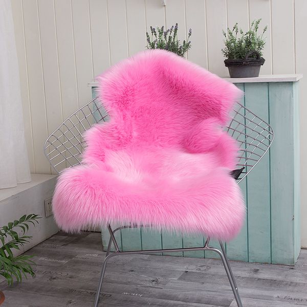

imitation wool carpet bedroom bedside blanket chair mat cushion furry wrought iron chair cushion plush bay window rug dt-30