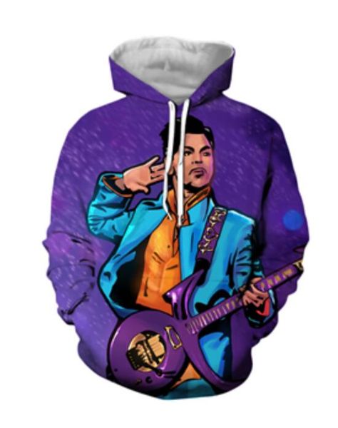 

2020 new fashion sweatshirt men/women hoodies legendary singer prince funny print 3d sweatshirts mh0357, Black
