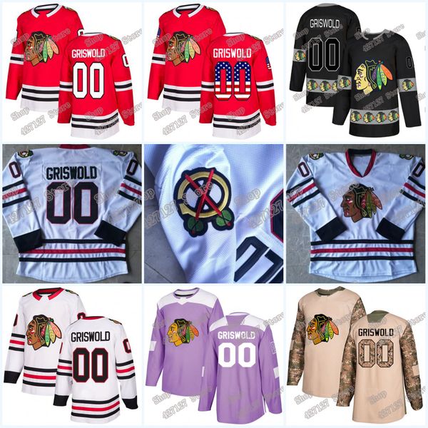 

2019 Clark Griswold 00 Christmas Vacation Movie Jersey Purple Fights Cancer USA Flag Camo Veterans Day Jersey Double Stitched Name Number