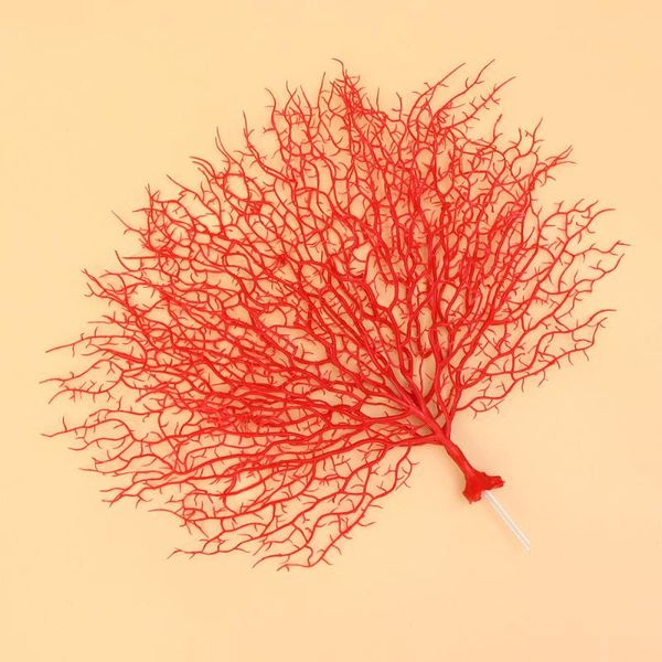 

1шт пластикового коралл отделение искусственного коралловые украшения ландшафт украшение реквизит для свадьбы aquarium home (белый