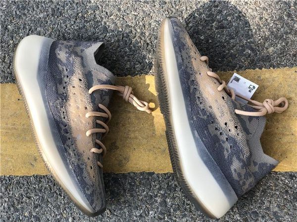 

kanye west 888boost 380 mist alien running shoes tans 3m reflective wave runner men women primeknit sports sneakers fx9764 with box