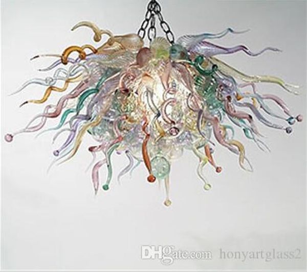 

2019 new design murano glass chandelier retro lights for bedroom lighting glass art decor ing