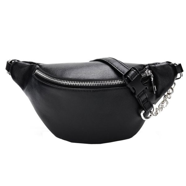 

women waist bag fashion chain leather shoulder bag chest travel multi-function bags