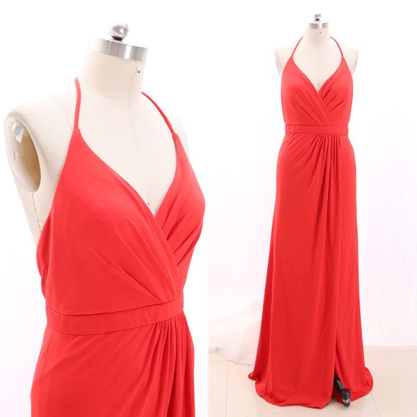 

macloth red sheath halter floor-length long jersey prom dresses dress l 268915 clearance, White;black