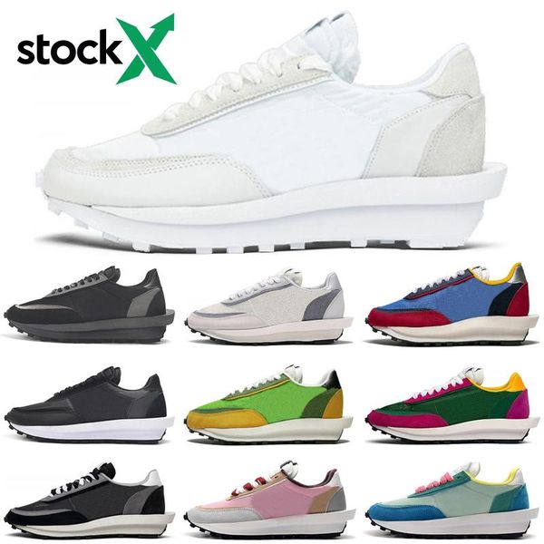 

2020 ldv ld waffle stock x men women running shoes ldwaffle black white nylon varsity bblue outdoor mens trainers sports sneakers runners