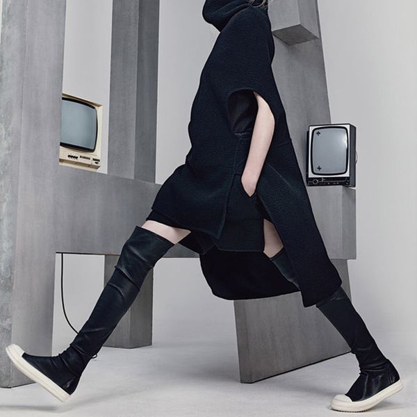 

new special winter boots fashion women casual over the knee boots casual flats women shoes mujer warm snow botas w010, Black